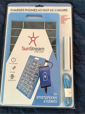 SunStream Pro Kit Solar Charging Kit New in Packaging